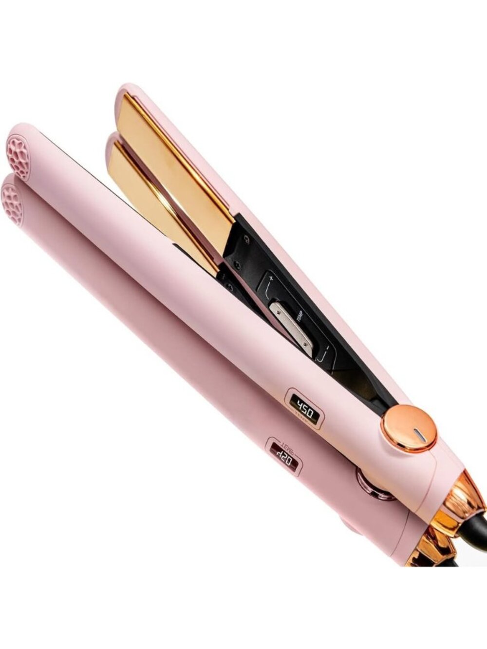 NEW TYMO Flat Iron Hair Straightener & Curler 2 in 1 10s Heating 1" Pro Titanium